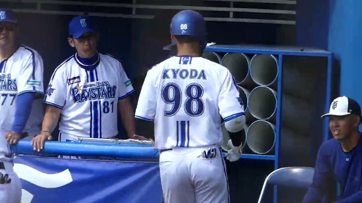 2024年2月 春季キャンプ練習試合 横浜DeNAー千葉ロッテ 京田 陽太選手の第1打席