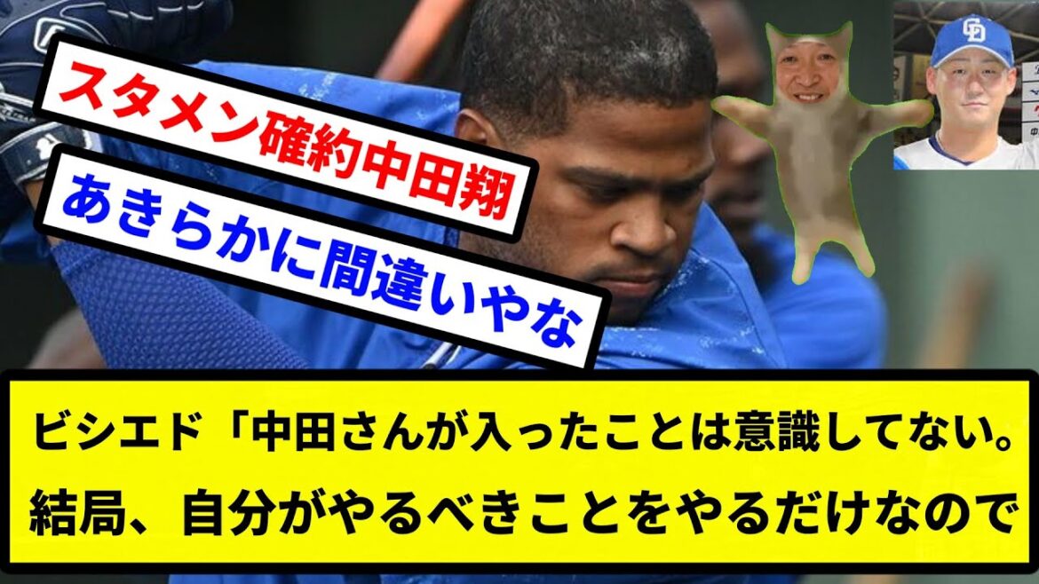 【スタメンやろか？】ビシエド「中田さんが入ったことは意識してない。結局、自分がやるべきことをやるだけなので【プロ野球反応集】【2chスレ】【1分動画】【5chスレ】