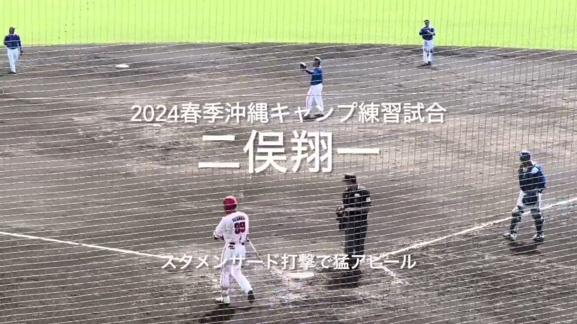 スタメンサードで猛アピール！！長打2本でOP戦帯同手繰り寄せる【2024.2.21春季沖縄キャンプ】#広島カープ#コザしんきんスタジアム#2024春季沖縄キャンプ#練習試合#横浜ベイスターズ#二俣翔一
