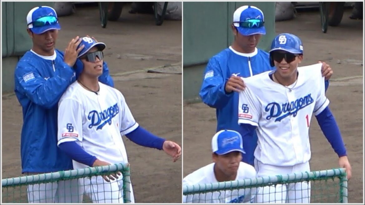 先輩の岡林にやりたい放題な髙橋宏斗（笑） (2024/02/20)