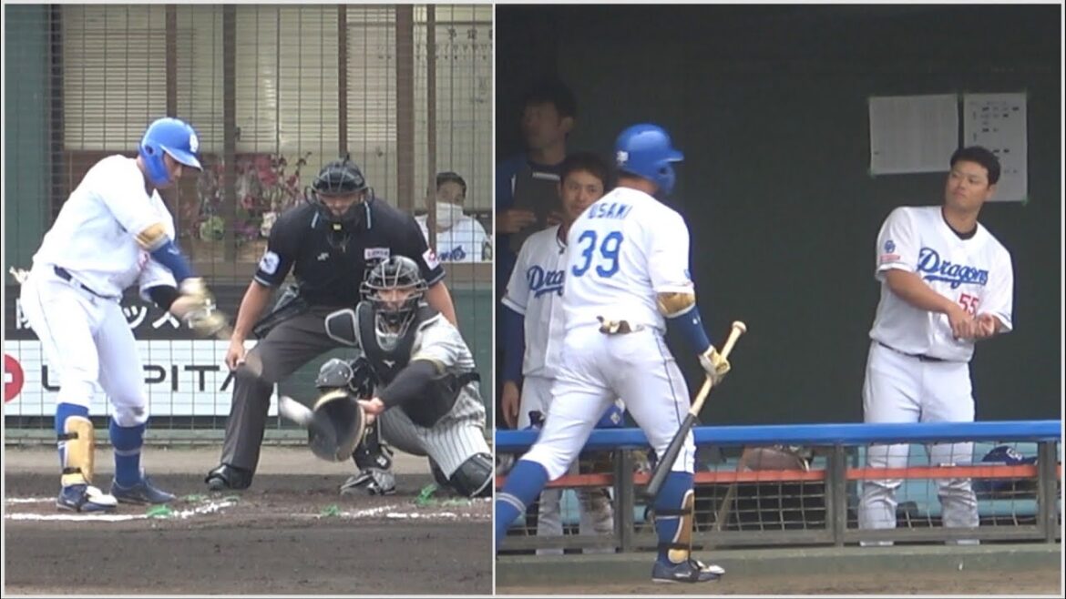 宇佐見がゴルフみたいな打ち方でヒット！動きをマネる細川（笑） (2024/02/25)