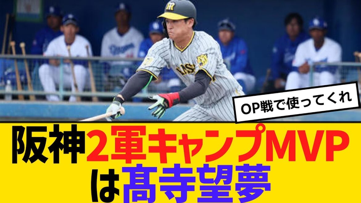 阪神2軍キャンプMVPは髙寺望夢 【2ch】【5ch】【反応】 阪神2軍キャンプMVPは髙寺望夢 【2ch】【5ch】【反応】