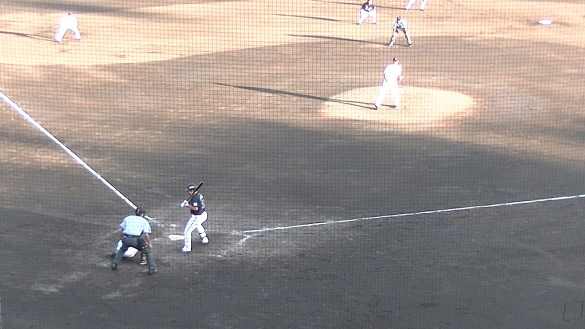 西巻 賢二センター前ヒットチャンスで菅野剛士 【イースタンリーグ 読売ジャイアンツVS.千葉ロッテ2021/8/19】