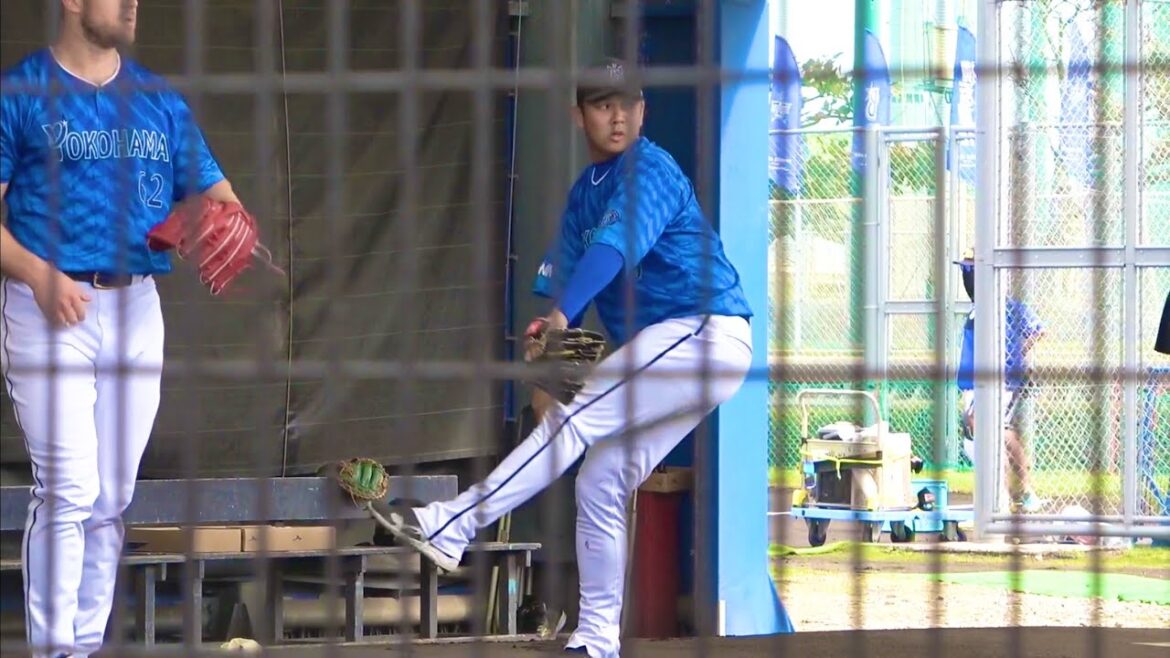 減量した山﨑康晃！ 新ユニでのブルペン投球！ 横浜DeNAベイスターズ 2024/2/6