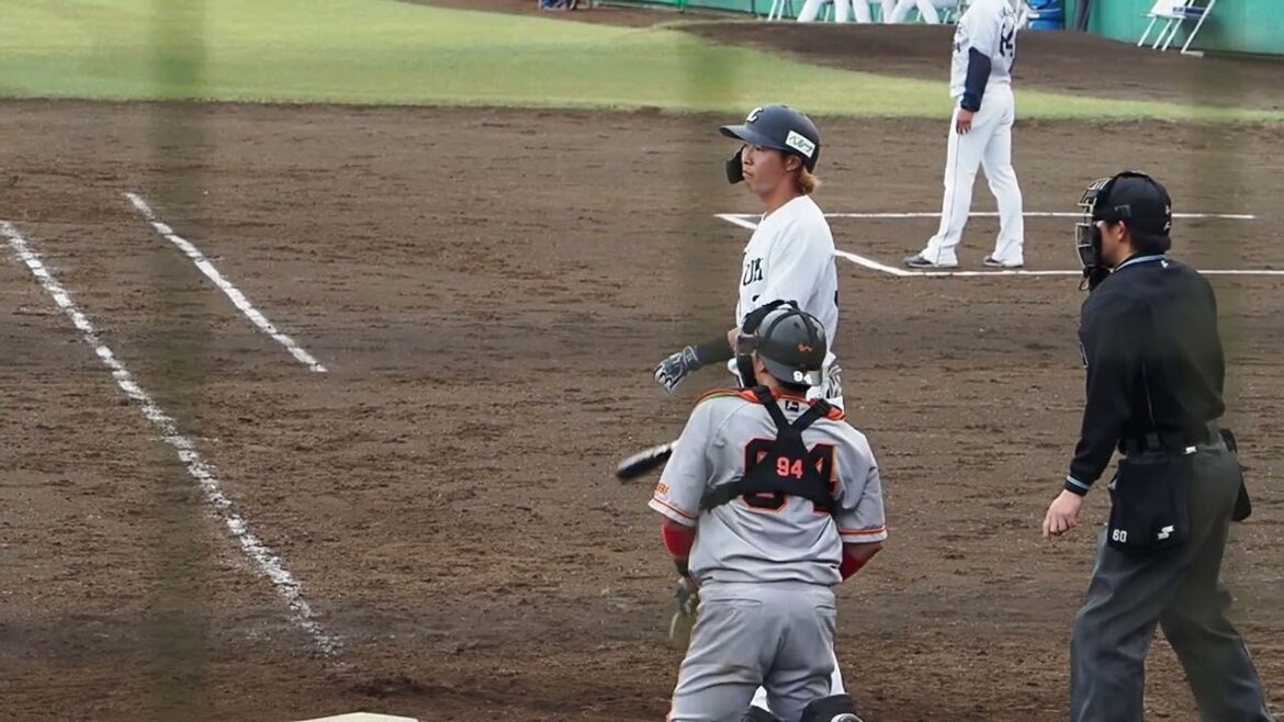 2023.05.14 埼玉西武-読売(ケイアイスタジアム[本庄]) 山村崇嘉 打席シーン