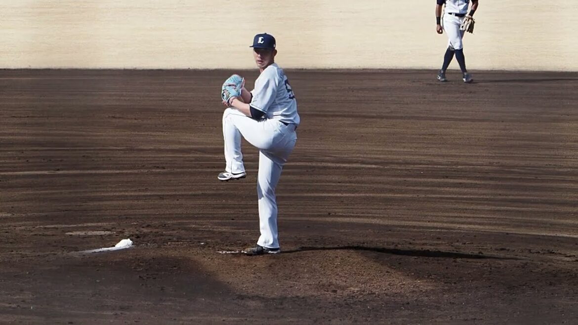 2024.03.03 埼玉西武-東北楽天(カーミニーク) 中村祐太 投球シーン