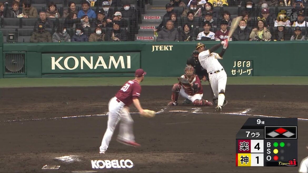 【アピール】7回裏 #井上広大 選手のレフトオーバータイムリーツーベース！本日マルチヒット！【2024/3/6Ｔ－Ｅ】