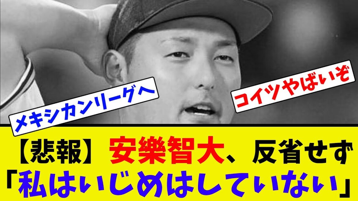 【悲報】安樂智大、反省せず「私はいじめはしていない」【2ch反応集】 【悲報】安樂智大、反省せず「私はいじめはしていない」【2ch反応集】