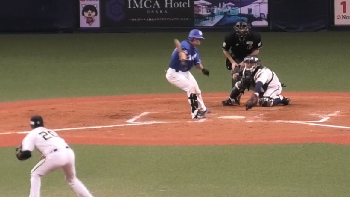 -2024.03.05-【オープン戦】８回表 後藤駿太 自らのバットで祝うバースデータイムリー打！ 8点目！ 中日ドラゴンズ（vsオリックス）