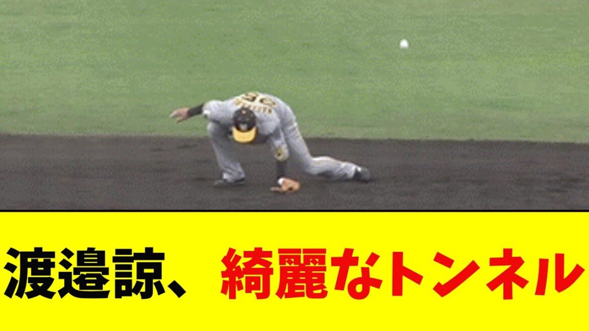 阪神タイガース、渡邉諒の綺麗なトンネル【なんJ反応集】