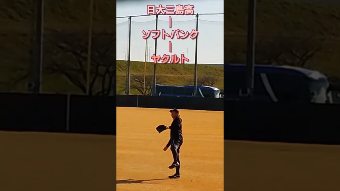 小澤怜史投手キャッチボール　2024.1.22　新人合同自主トレ　戸田球場 #ヤクルトスワローズ #野球