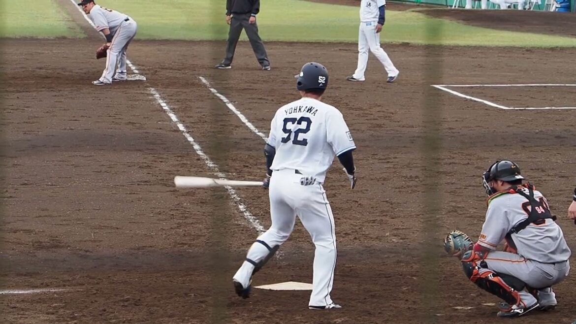 2023.05.14 埼玉西武-読売(ケイアイスタジアム[本庄]) 陽川尚将 打席シーン