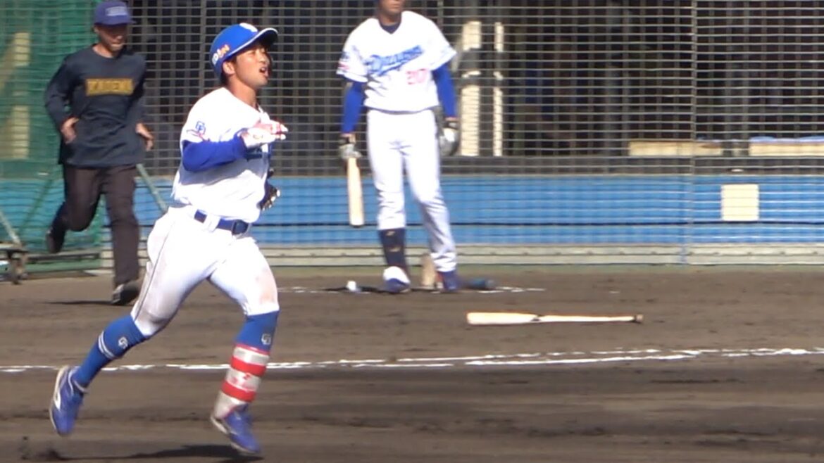 西純矢から鋭い打球を放つ田中幹也！正面を突きアウトになったあとの仕草が可愛い（笑） (2024/02/22)