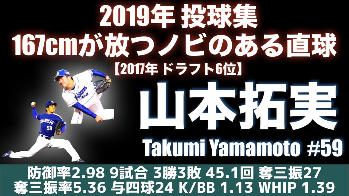 【167cmが放つノビのある直球】2019年 中日ドラゴンズ・山本拓実 が魅せた 将来性を感じさせる投球【2017年 ドラフト6位】 【167cmが放つノビのある直球】2019年 中日ドラゴンズ・山本拓実 が魅せた 将来性を感じさせる投球【2017年 ドラフト6位】