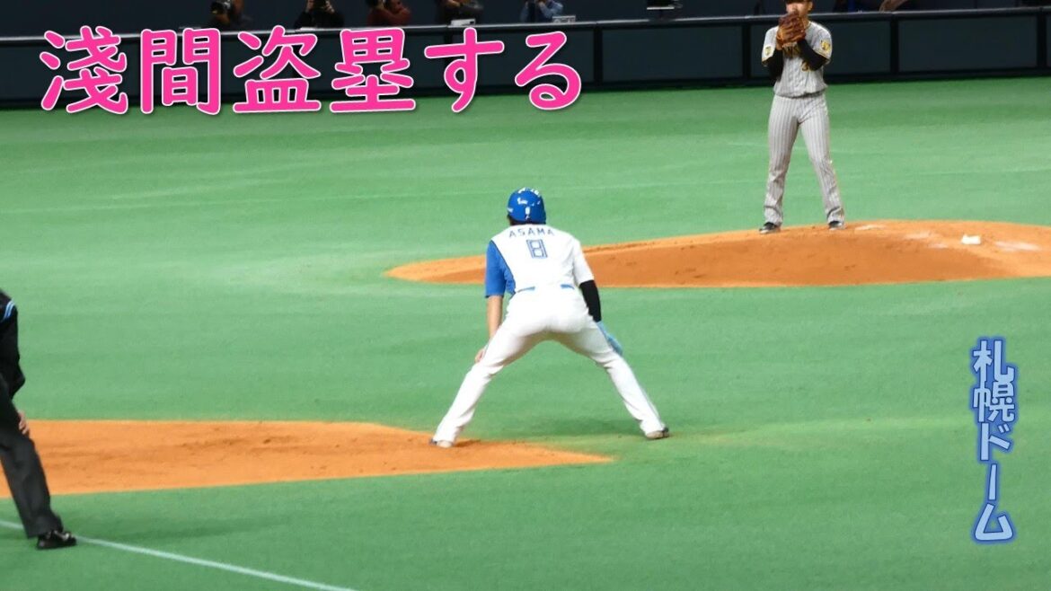 【20240302】淺間大基盗塁する（日本ハム対阪神）