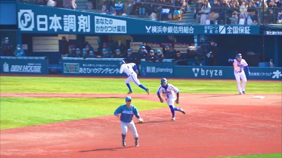 【ひどいゲッツー】関根の痛いミスに静まるハマスタ DeNAベイスターズ 2024/3/8 関根大気 オースティン 森敬斗 田中浩康コーチ