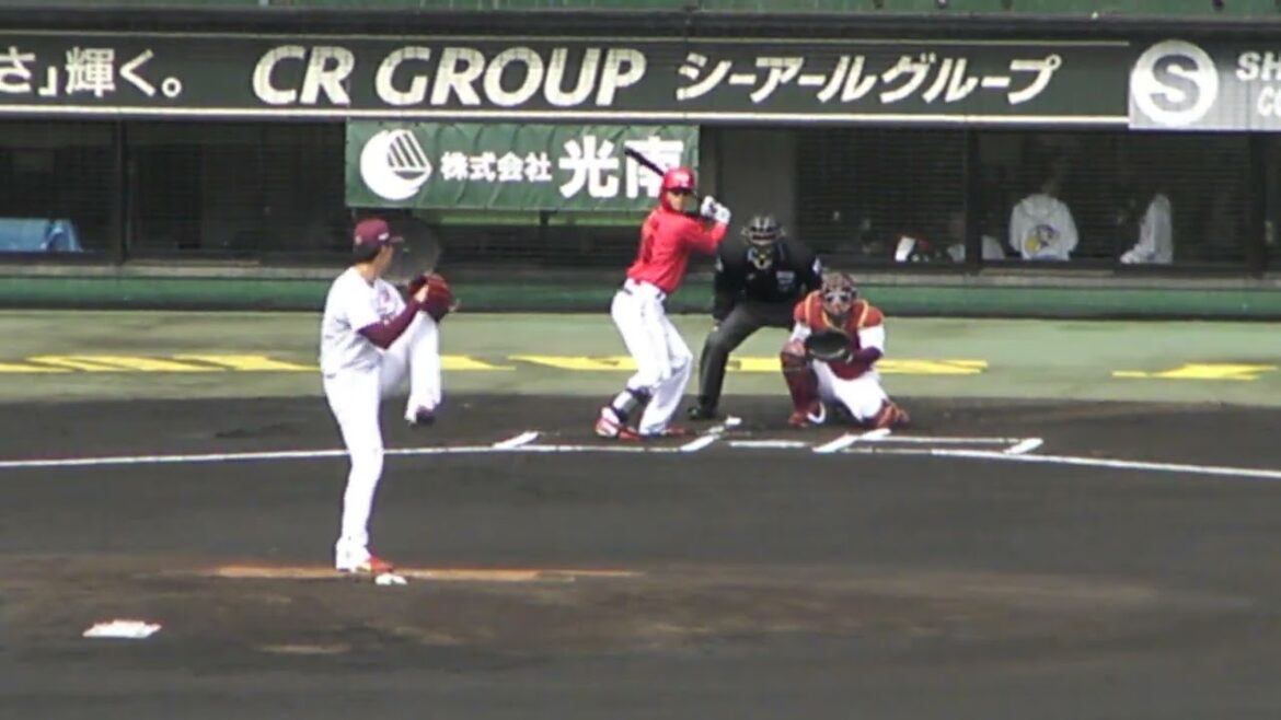 【2024 オープン戦】広島カープ 宇草 孔基のバッティングフォーム_2024030201