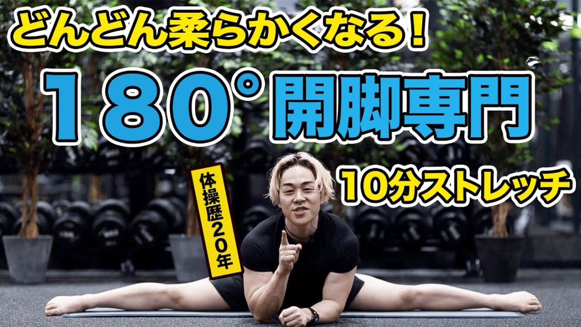 開脚ベターが30日で出来るようになるストレッチ【毎日10分】