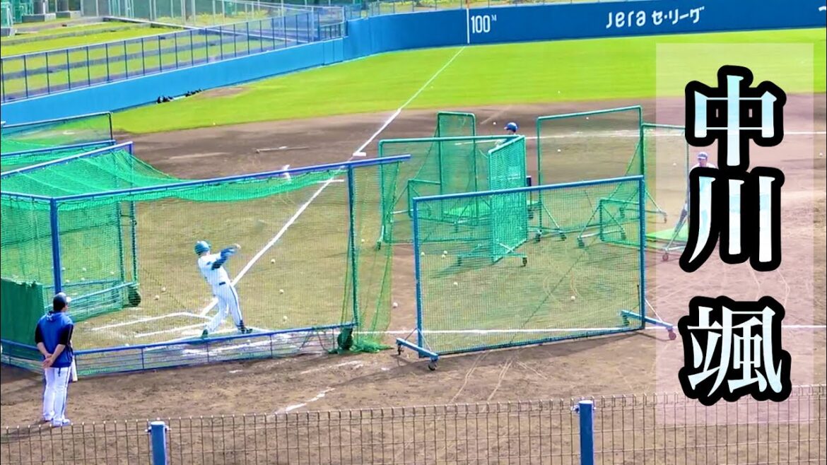 中川颯、柵越えの一発を放つ！ 横浜DeNAベイスターズ 2024/2/19