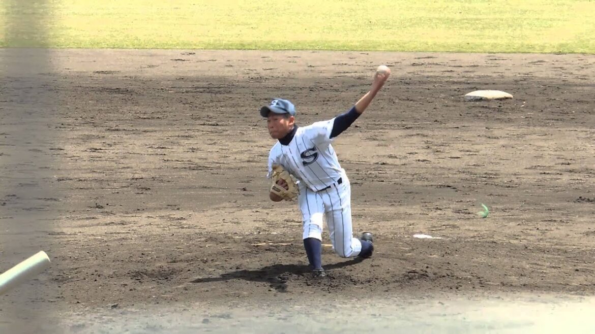 広島新庄高校・田口麗斗投手の球種別投球フォーム（スロー再生付き）