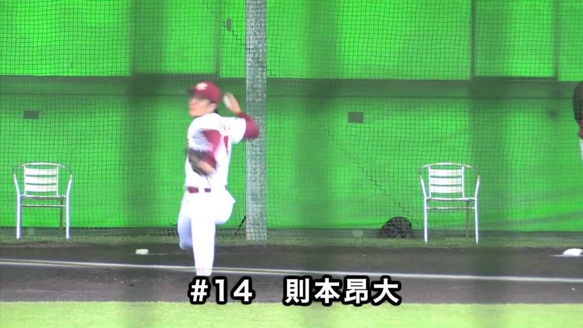 [ニュース]#14則本ブルペン投球_20140211