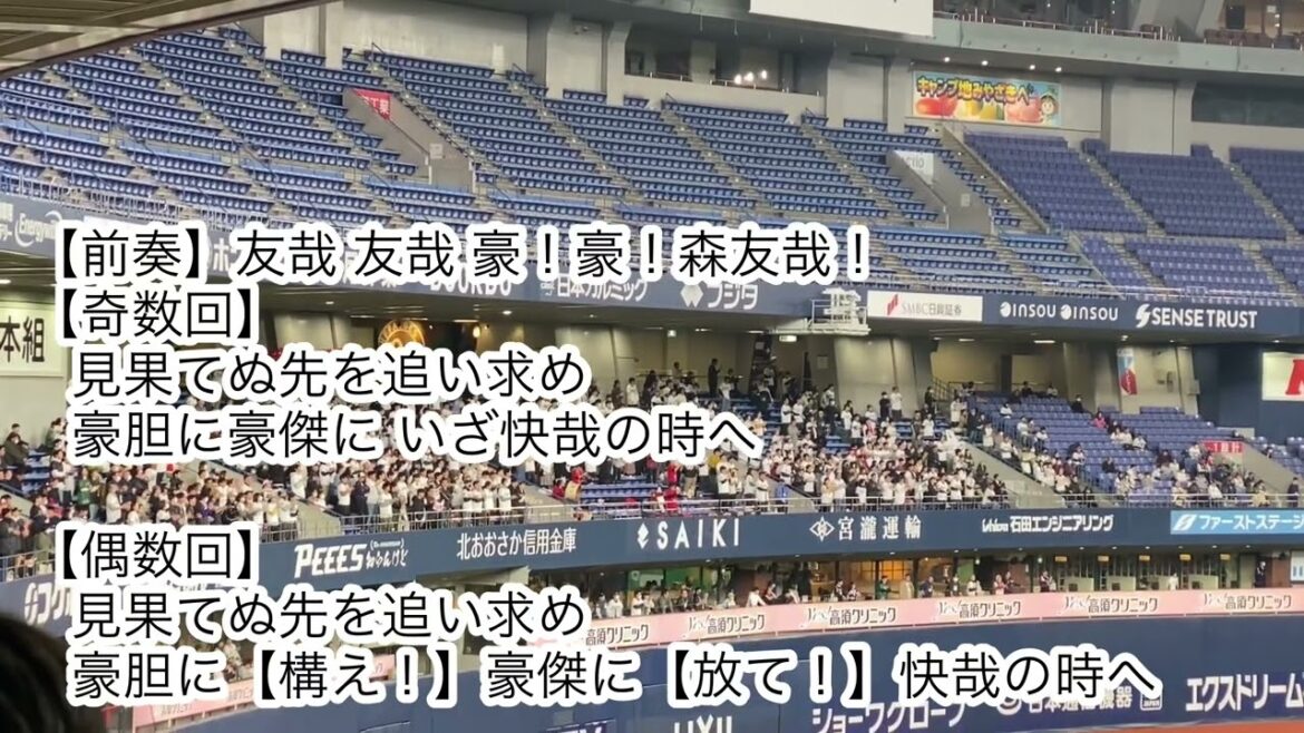 【歌詞付き】オリックス・バファローズ 森友哉 応援歌【RED】