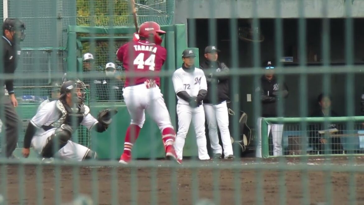 【ゴールデンイーグルス】田中 貴也の打撃フォーム2024年3月5日 春季教育リーグロッテ浦和球場 千葉ロッテ対 楽天イーグルス