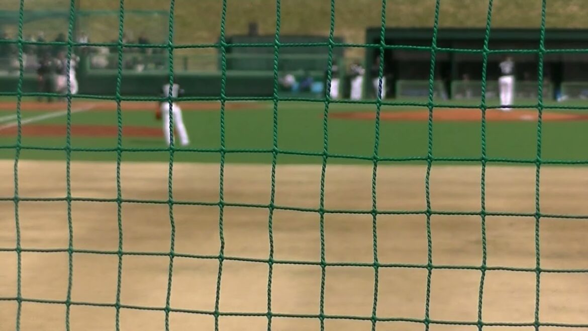 マリーンズ唐川侑己 スワローズ西村瑠伊斗をサードゴロに抑える2024年3月9日 春季教育リーグヤクルトスワローズ対 千葉ロッテマリーンズ