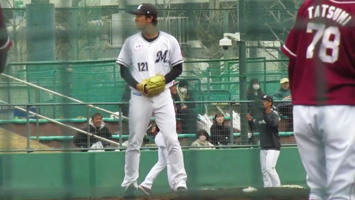 【マリーンズ】土肥 星也の投球フォーム2024年3月5日 春季教育リーグロッテ浦和球場 千葉ロッテ対 楽天イーグルス