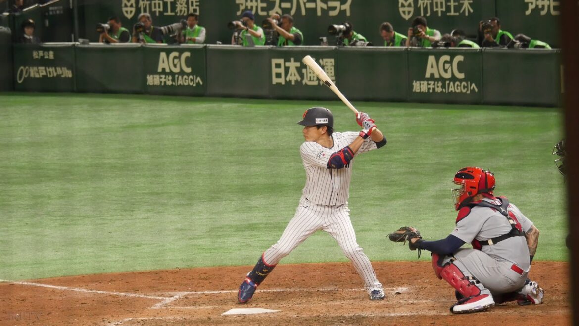 2018年新人王 侍ジャパン（東北楽天ゴールデンイーグルス） 田中和基 バッティングフォーム&バッティング（スローモーション）