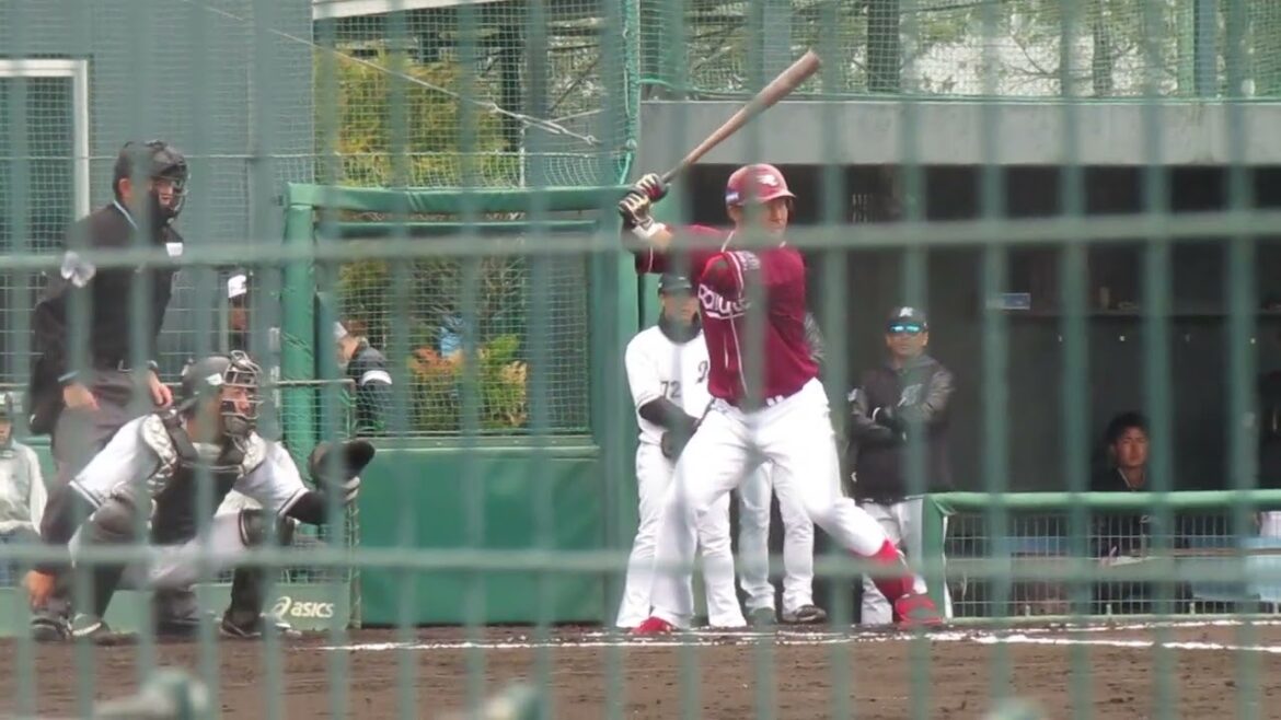 【ゴールデンイーグルス】江川 侑斗の打撃フォーム 2024年3月5日 春季教育リーグロッテ浦和球場 千葉ロッテ対 楽天イーグルス