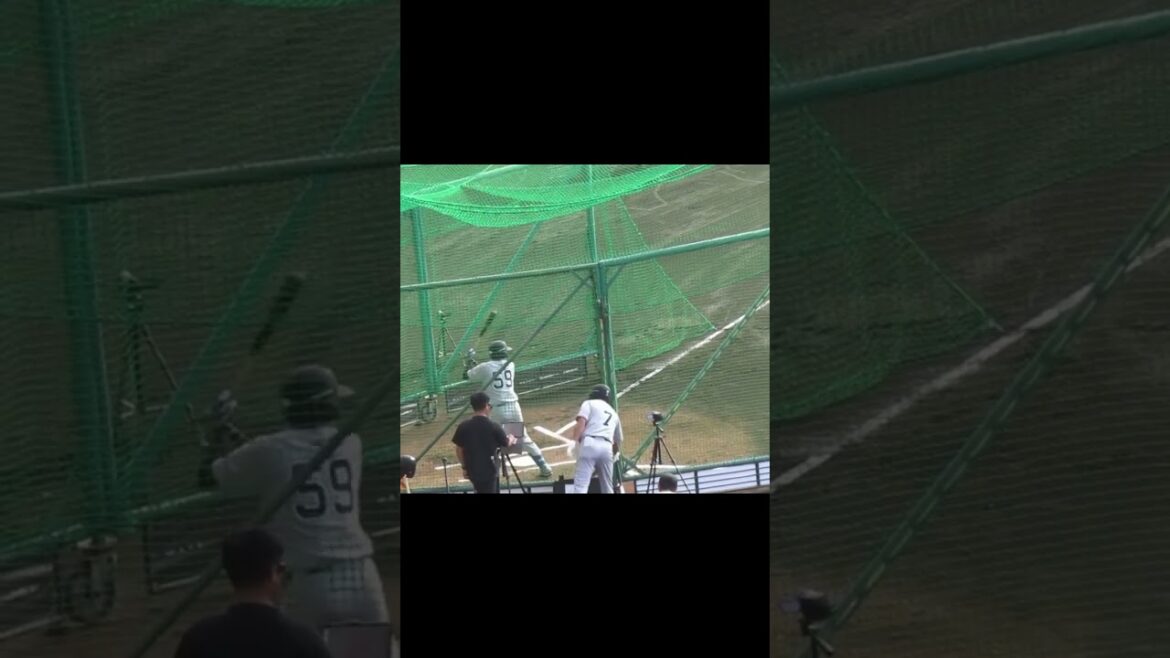 シート打撃 松原聖弥のスイング〜読売ジャイアンツ沖縄キャンプ2024年2月21日