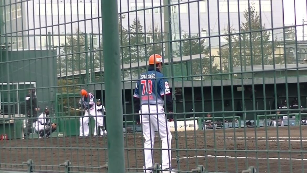 1点差に迫るオイシックス 中山翔太 ホームランかという当たりもライトに捕られる【千葉ロッテマリーンズ対オイシックス新潟アルビレックスBC2024年3月7日】