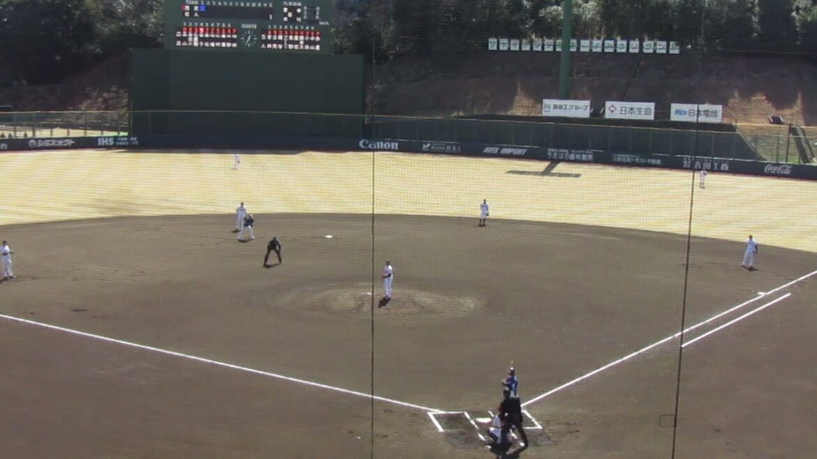 赤星優志 エラーで出したランナー背負うが金子侑司を三振（春季教育リーグ 読売ジャイアンツ対 西武ライオンズ2024年3月10日）