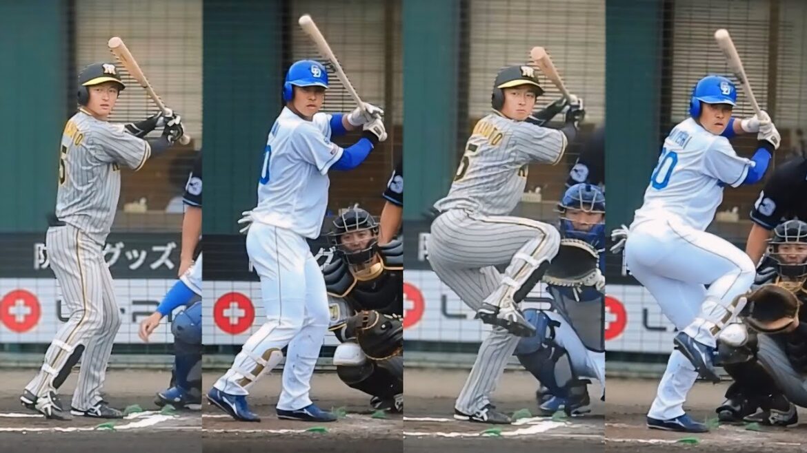 近本似の打撃フォームで覚醒？！三好大倫がタイムリー含むマルチ安打でレギュラー獲りへ猛アピール【中日 vs 阪神】2024.2.25