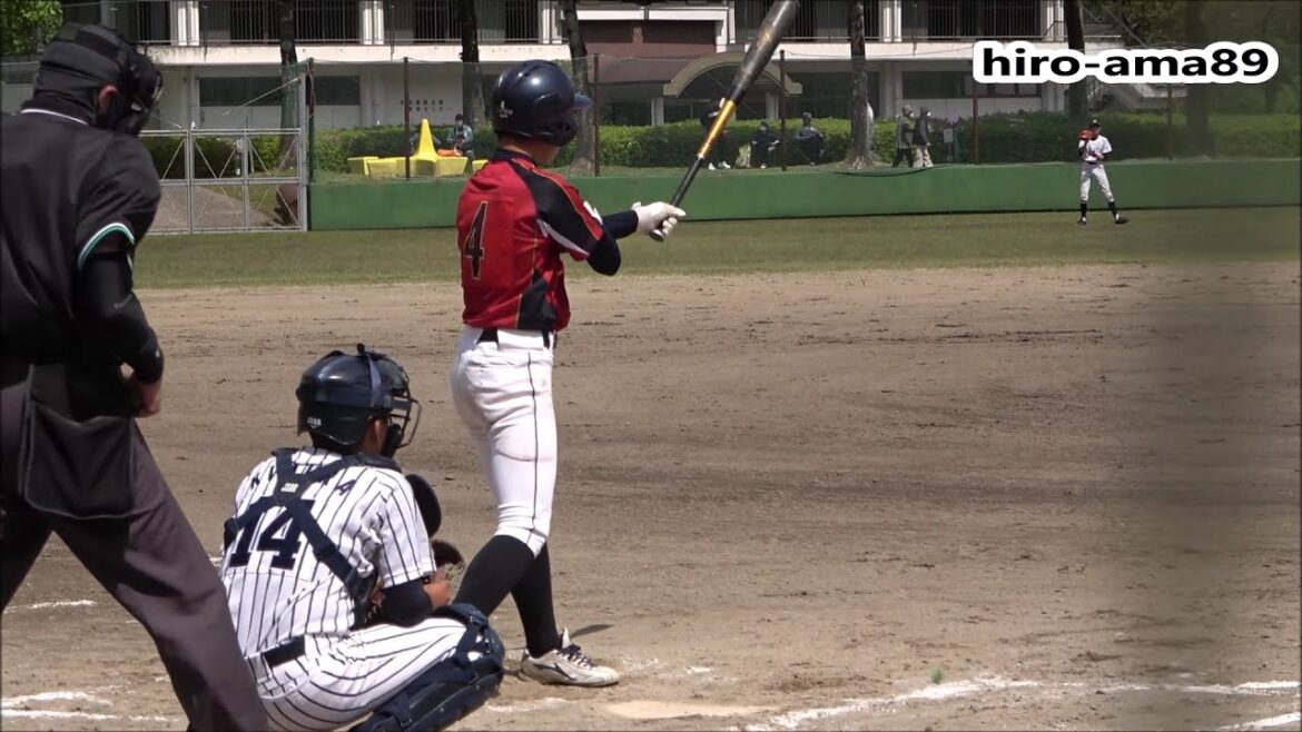 《少年軟式》　広島サンズの背番号４　【３ＢH打ったよ】