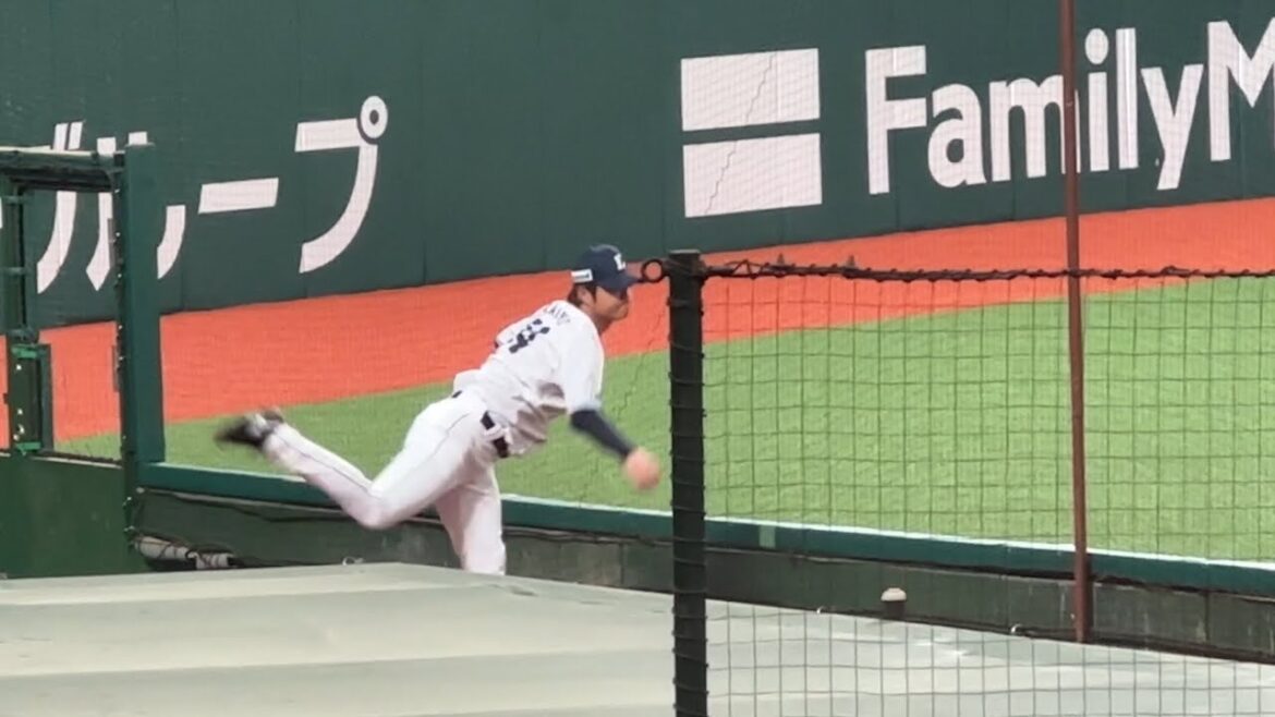 甲斐野央 ブルペンピッチング【西武vs中日】2024/3/12 この日は登板なし