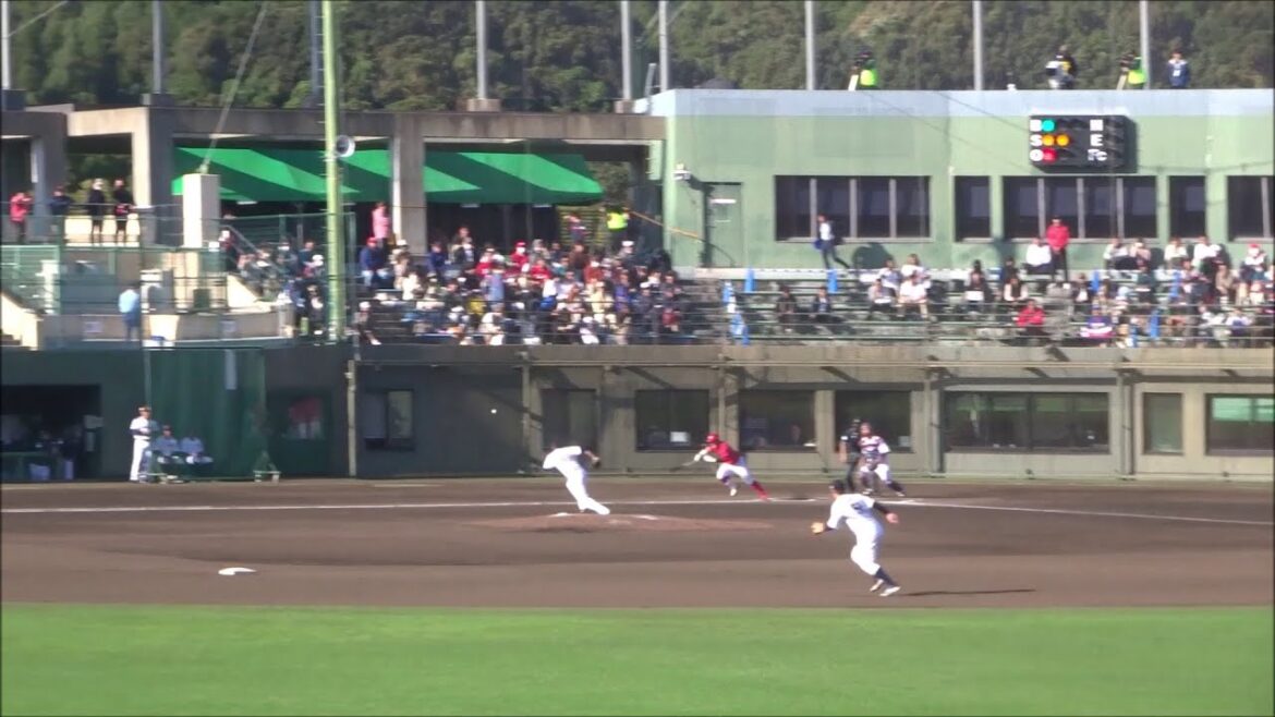 根本悠楓 vs 田村俊介　～侍ジャパン宮崎秋季キャンプ2023 練習試合（vs 広島東洋カープ）～