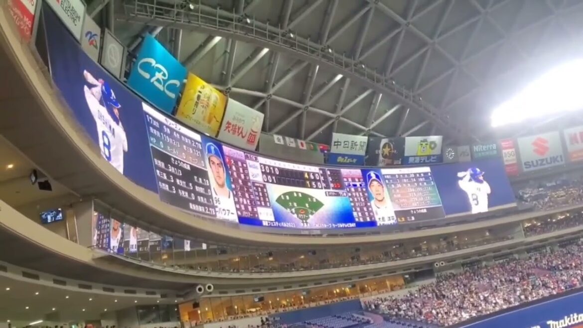 20230825　大島洋平 第3打席の登場曲【｢Hold My Hand｣／Lady Gaga】　4回ｳﾗ　中日ﾄﾞﾗｺﾞﾝｽﾞ@ﾊﾞﾝﾃﾘﾝﾄﾞｰﾑ ﾅｺﾞﾔ･ﾋﾞｼﾞﾀｰ外野