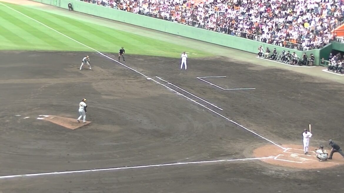 門脇誠をレフトフライに打ち取るタイガース加治屋蓮【オープン戦 読売ジャイアンツ対 阪神タイガース2024年2月23日】