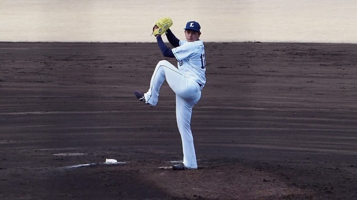 2024.03.03 埼玉西武-東北楽天(カーミニーク) 井上広輝 投球シーン