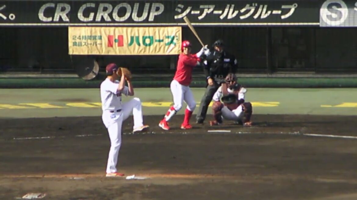 【2024 オープン戦】広島カープ 小園 海斗のバッティングフォーム_2024030301