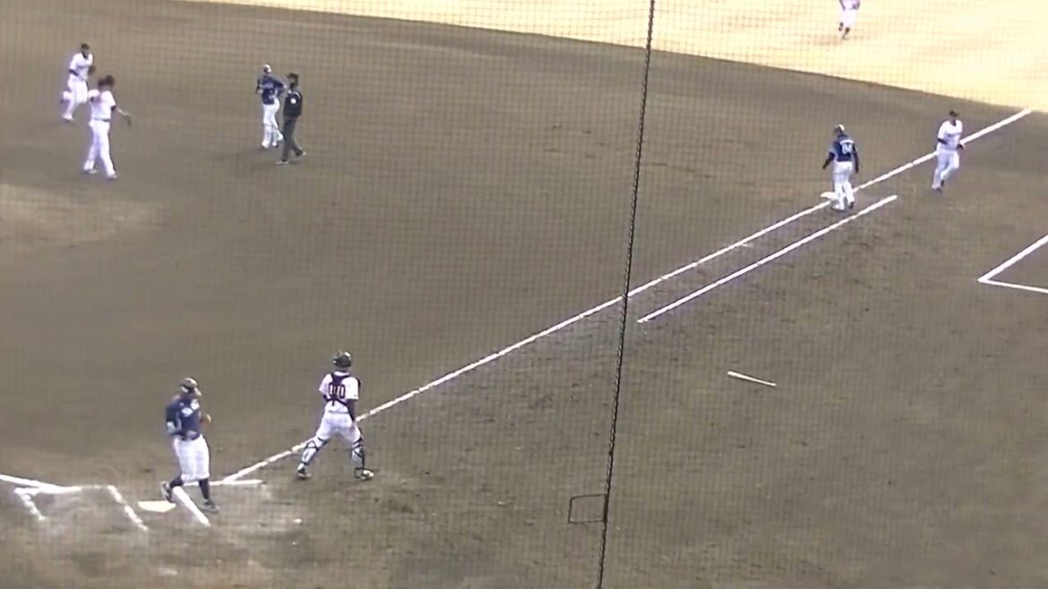 金子侑司を打ち取るラモス【教育リーグ読売ジャイアンツ対 西武ライオンズ2024年3月10日】