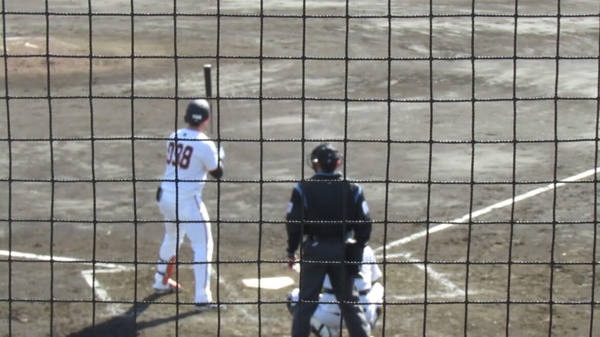 ウレーニャのバッティングフォーム（練習試合 読売ジャイアンツ対 尚武フェニックス2024年3月3日）