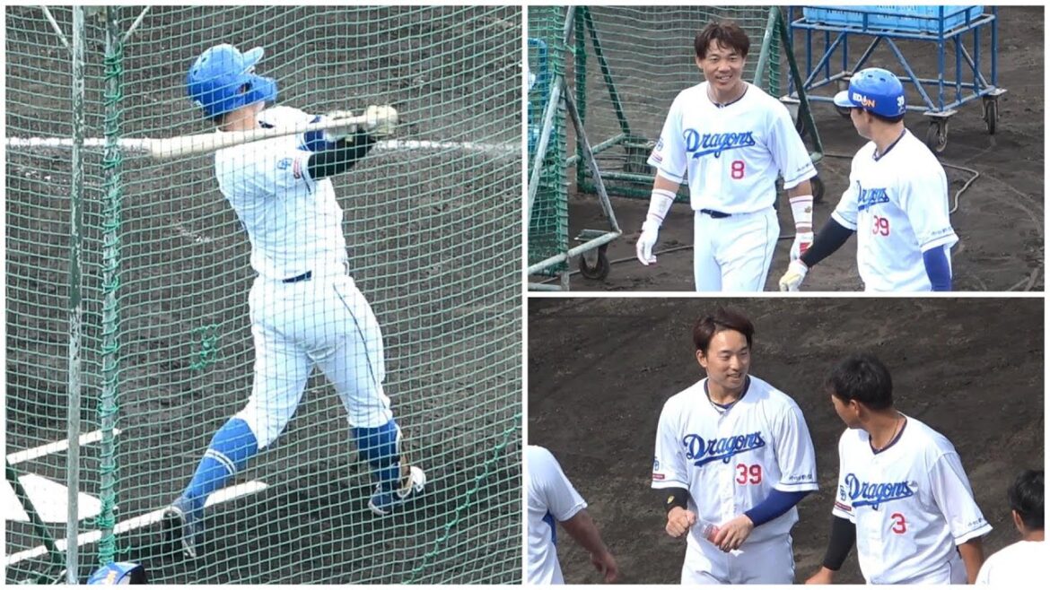 読谷のランチ特打で宇佐見が柵越え連発！大島や高橋周平と言葉を交わし北谷へ（2024年2月18日）