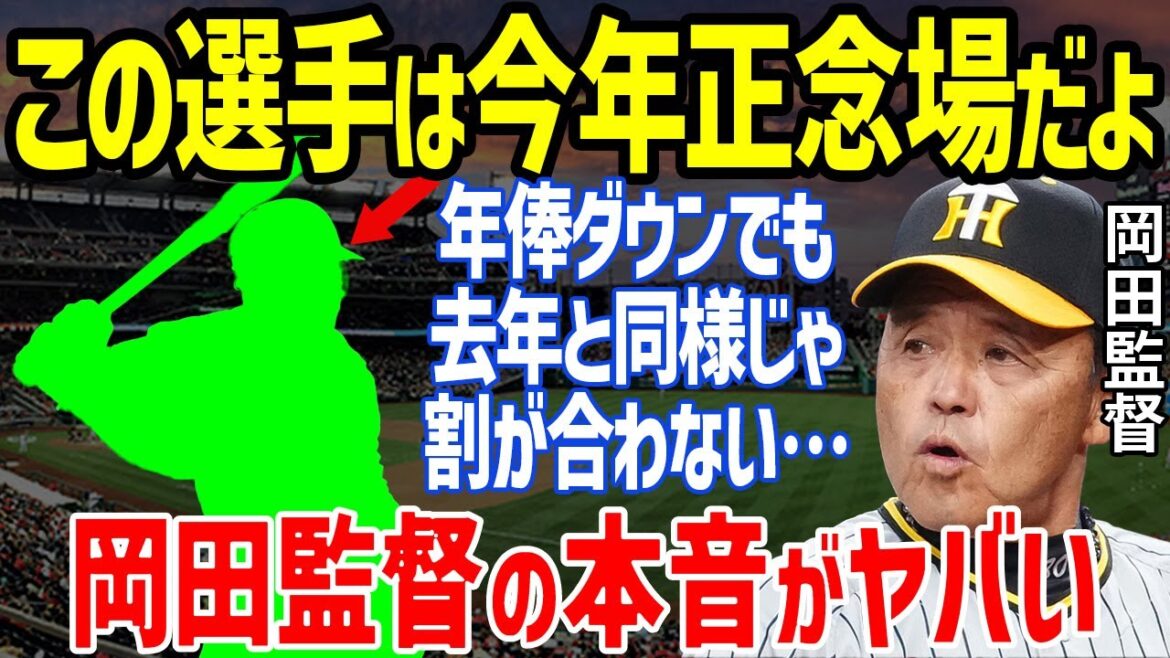 【プロ野球】阪神・岡田監督「今年ダメなら来年は無理！」と切り捨てた大幅減俸の崖っぷち長距離砲に一同驚愕…原口文仁や秋山拓巳や漆原大晟の正念場の２連覇へのシーズンも【NPB/野球】