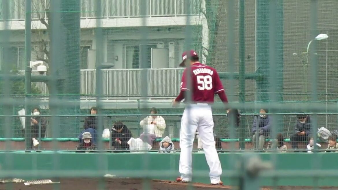 楽天 辛島航2024ピッチングフォーム（春季教育リーグ 千葉ロッテマリーンズ対 楽天ゴールデンイーグルス） ＃2024年3月5日