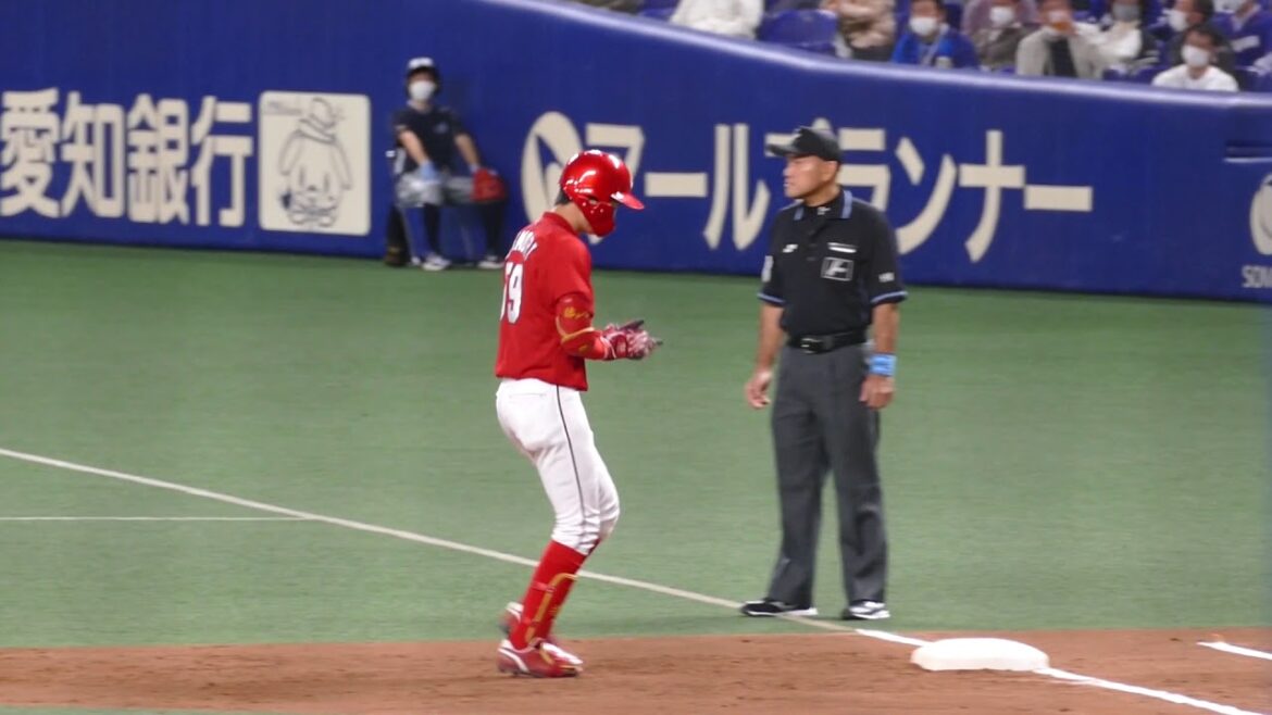 大盛穂 カード初戦に続く殊勲打！ライトへの先制タイムリー 20201101ナゴヤドーム