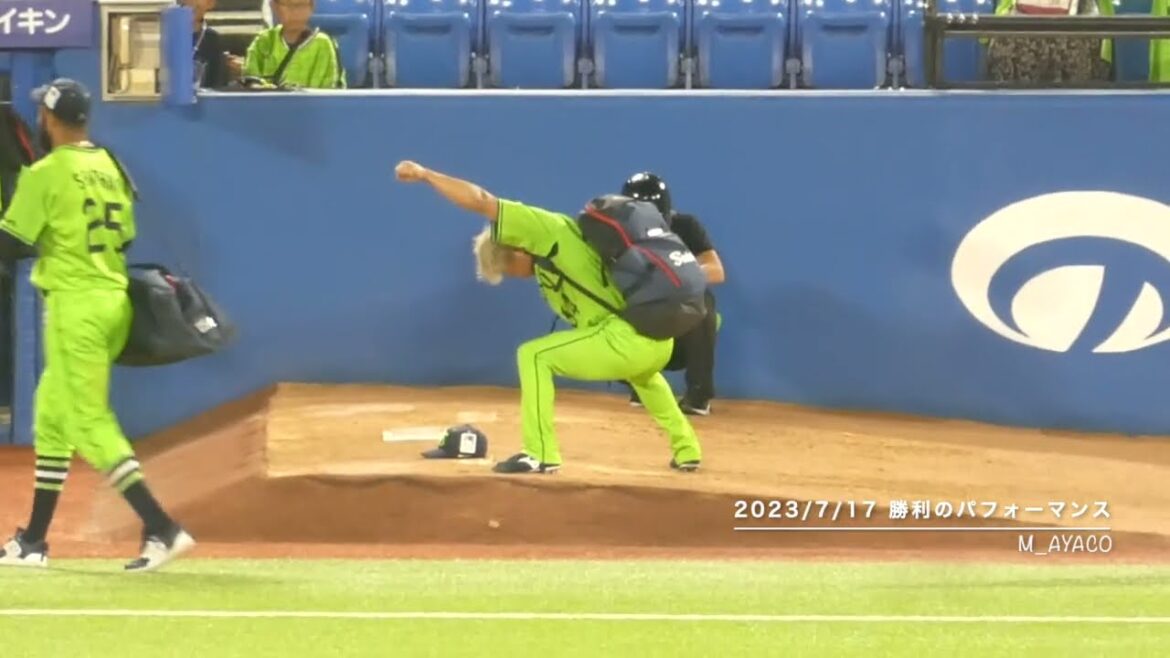 【燕プロ2023】7/17：田口麗斗／勝利のパフォーマンス