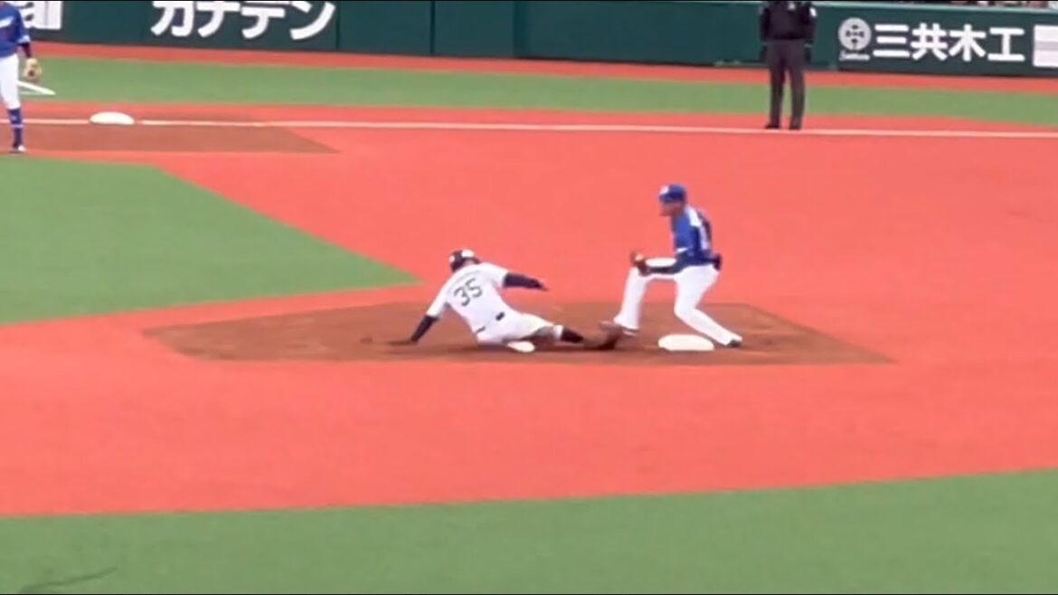 若林楽人盗塁成功！2024/03/13 【オープン戦】【埼玉西武ライオンズ】【中日ドラゴンズ】【ベルーナドーム】